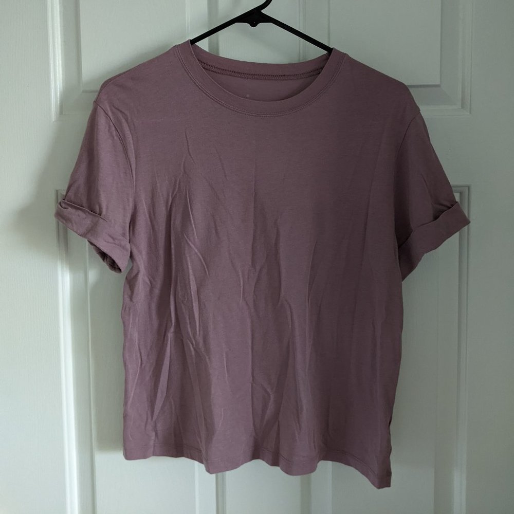 Lavender Boxy Cropped Tshirt